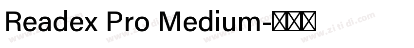 Readex Pro Medium字体转换